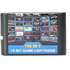 Free delivery 196 in 1 Game Cartridge 16 bit Game Card For Sega Mega Drive Genesis