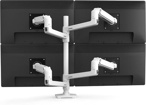 Ergotron – LX Quad Monitor Arm, VESA Desk Mount – for 4 Monitors Up to 40 Inches, 7 to 11 lbs Each – Matte Black in Saudi Arabia
