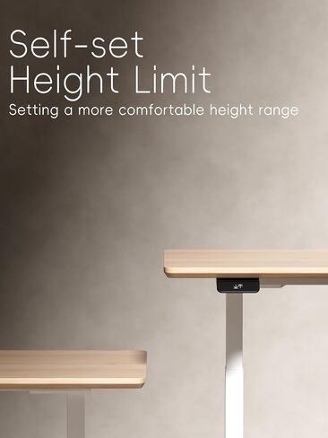 Standing Desk Frame 2 Stages with Smart Paddle Controller.Gyroscope Sensitive to collisions.Heavy Duty Adjustable Desk Frame for 40 to 72 inch Table Tops,Dual Motor,Load 275 lbs.White in Saudi Arabia