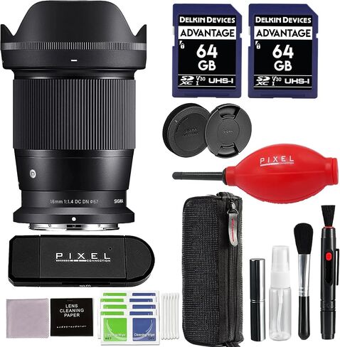 Sigma 16mm f/1.4 DC DN Contemporary Lens for Nikon Z Mount with Advanced Accessory & Travel Bundle | 402973 | Sigma 16mm f/1.4 Nikon Z Lens in Kuwait