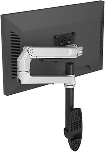 V62W-450 Wall Mount Full Motion Monitor Mount Arm Aluminum Mechanical Spring Arm Monitor Stand(Silver - 45cm Pole) in Saudi Arabia