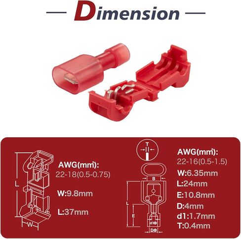 Chanzon 160 قطعة موصل سلك T-Tap وصلة سريعة - 12-10AWG - ذاتية التعرية (أصفر) فصل سريع PA عازل تجعيد طرفي من خلال اتصال الكابل (80 زوجًا) in Kuwait