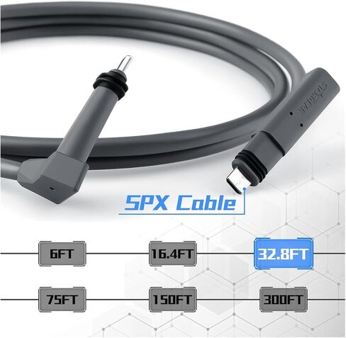 Edup مقاوم للماء Starlink V2 75ft (23M) استبدال الكابلات Cat 5e نوع لـ Starlink Gen 2 in Saudi Arabia