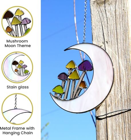 Sensory4u الزجاج الملون Suncatchers نافذة معلقة جدار الفن عنصر الألوان الأرضية التصميم الحديث - مجموعة 7 قطعة in Kuwait