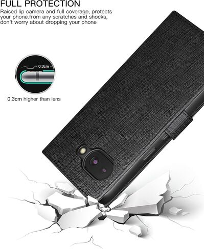 Foluu for Google Pixel 9a Wallet Case, PU Leather Flip Folio with [Shockproof TPU Inner Case], Kickstand Card Slots Ultra Slim Strong Magnetic Closure Cover for Google Pixel 9a 2025 (Black) in Saudi Arabia