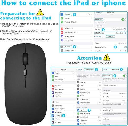 Urbanx Reconbable Bluetooth Keyboard و Mouse Combo Ultra Compact Slim Slim Size-Size and Frant in Saudi Arabia