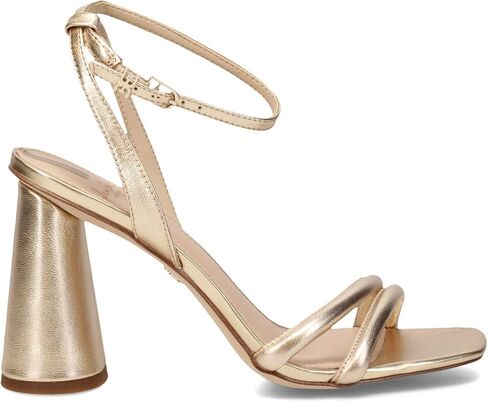 Sam Edelman Women's Kia Heeled Sandal, Gold Leaf, 9 in Saudi Arabia