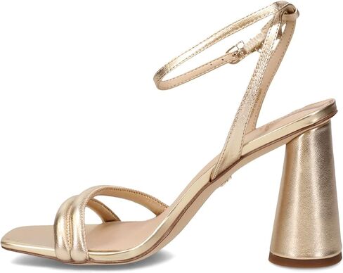 Sam Edelman Women's Kia Heeled Sandal, Gold Leaf, 9 in Saudi Arabia
