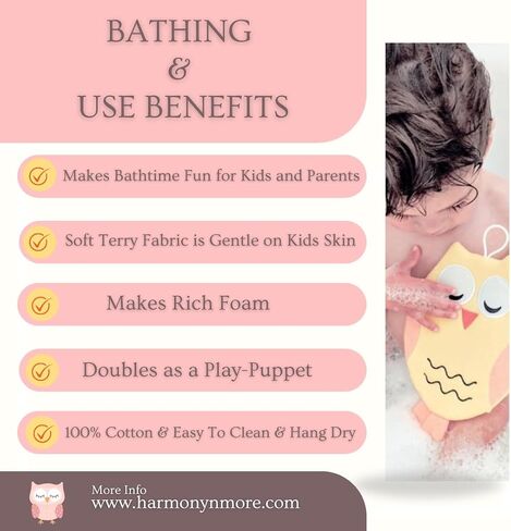 Petie The Puppy Wash Cloth - Animal Shape Cotton Mitt - Zoo Glove - Puppet - Wash Cloth - Children Bath Brush - Bath Glove - Bath Towel Gloves - Cute Glove - Popular Play Wash Cloth in Saudi Arabia
