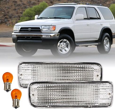 USR 96-02 مصباح خلفي LED 4Runner - مع ترقيات 4 لمبات LED - مجموعة مصابيح خلفية بديلة (يسار + يمين) متوافقة مع 1996-2002 Toyota 4 Runner All TRIMS (عدسة TRD سوداء/مدخنة، التوصيل والتشغيل) in Saudi Arabia