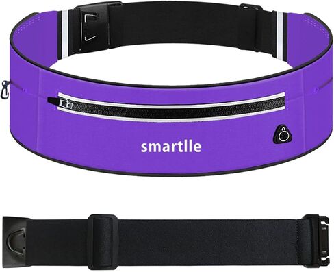 Running Belt Fanny Pack, Adjustable Waist Pack Reflective Fitness Workout Belt Fits with 3 Pouches for All Mobile Phones，Fitness Workout Belt in Running Jogging Hiking Cycling Climbing… in Saudi Arabia