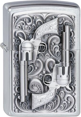 Zippo 2001654 No.200 Revolver Emblem Cigarette Lighter in Saudi Arabia