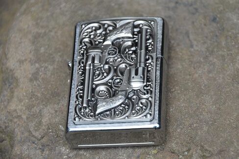 Zippo 2001654 No.200 Revolver Emblem Cigarette Lighter in Saudi Arabia
