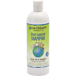 earthbath Shed Control Shampoo for Dogs & Cats, Green Tea & Awapuhi with Organic Fair Trade Shea Butter, 128oz – Relieves Shedding & Dander – Made in USA in Kuwait