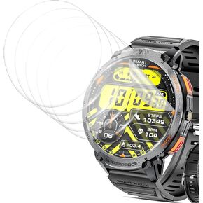 [6 Pack] for Haulvean 1.85 inch Military Smart Watches Screen Protector Anti-blue light, Flexible TPU Film Compatible with Haulvean 1.85 Inch Smartwatch,Anti-Scratch Ultra-Thin