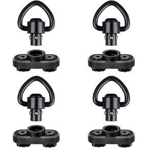 1" QD Sling Swivel Mount w/Push Button Compatible with Mlock System for 2 Point Sling (4PCS)