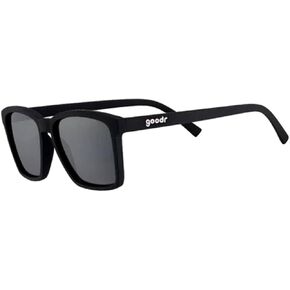goodr Get On My Level, FOR SMALLER HEADS, Black Polarized Sunglasses, (LFG)