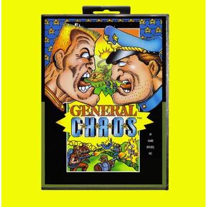 بطاقة General Chaos MD Game Card 16 بت USA تغطية لـ Sega Megadrive Genesis فيديو Console Console Cantole Cantole