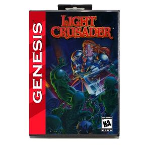 Light Crusader 2 MD Game Card with Custom US Box for 16 Bit Sega Megadrive Genesis Console