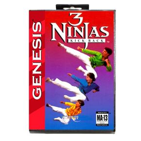 3 ninjas kick back md game with with us custom us for 16 sega sega megadrive genesis console