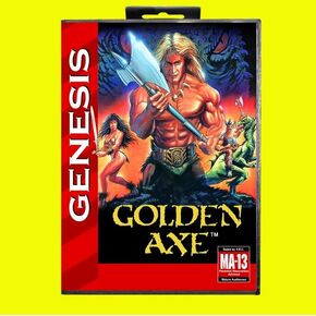 Golden Axe 16bit retro game cartridge for Sega Genesis Megadrive video game consoles With Box