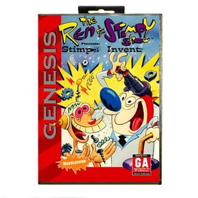 Ren & Stimpy Show Card MD Game Card 16 Bit USA Cover for Sega Megadrive Genesis Video Video Cantole Cantole Cantole Cartridge