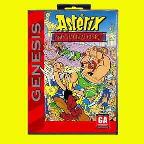 ASTERIX و Great Rescue MD Game Card 16 Bit USA Cover for Sega Megadrive Genesis Video Game Console Cantole Cantole