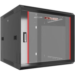 Sysracks 12U Network Cabinet Server Rack | 18-inch Depth | Locking Handle Door and Side Panels | Heavy-Duty Steel Frame | Ideal for IT, AV, & Telecom Equipment