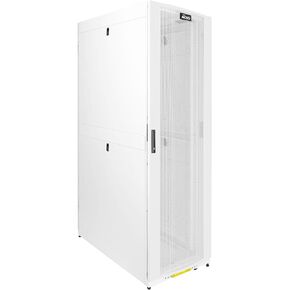 Tecmojo 42U Server Rack Cabinet - Fully Assembled 24inch Width 48inch Depth IT Network Equipment Cabinet Rack Enclosure with Casters - 3000lbs Weight Capacity(06White)