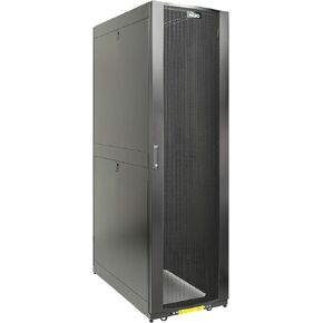 Tecmojo 45U Server Rack Cabinet - PRE-Assembled 24inch Width 48inch Depth IT Network Equipment Cabinet Rack Enclosure with Casters - 3000lbs Weight Capacity(06Black)