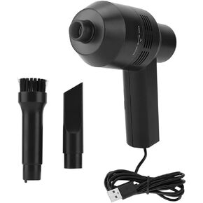 USB Mini Vacuum Cleaner for PC Keyboard Home Car, Electric Portable Handheld Black ABS Cleaner