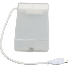 Hard Drive, External Plum (Clear White)