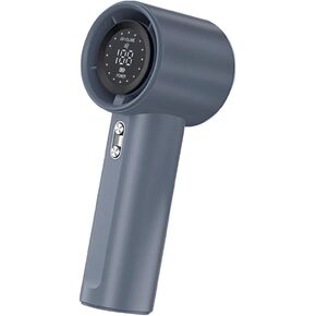 USB Rechargeable Handheld Turbo Fan 100 Speeds LED Display Mini Electric Cooling Fan