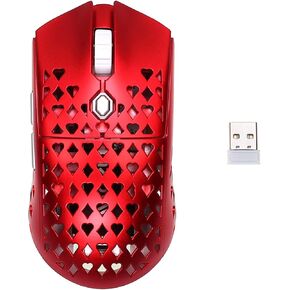 Vancer Gretxa Wireless Ultralight Gaming Mouse 3370 Sensor - 19000 DPI - PTFE - 69g (Metallic Red) (Renewed)