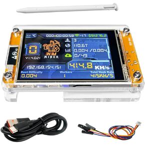 NerdMiner V2 NMMiner ESP32-2432S028R ESP32 Development Board 2.8 inch Display Module Resistive Touchscreen + Acrylic Case