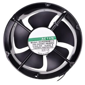RAH2260B1-C Fan 22CM for 220/240V 0.25/0.26A 22060 220X220X60MM 2-Wire Cooling Fan
