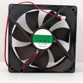 PY-1225H12S DC FAN DC12V 0.35A 120 مم L × 120 مم W × 25 مم H 2-WARE مروحة التبريد