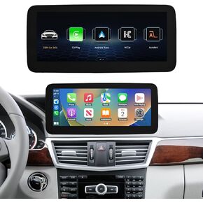 NINETOM 12.3 inch Touchscreen Wireless CarPlay Android Auto Multimedia Car Radio Receiver Compatible with Mercedes Benz E Class W212 with NTG4.5/4.7 System (2013-2015)