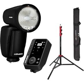 Profoto A10 Flash for Sony, Bundle with Connect Pro Transmitter and Light Stand