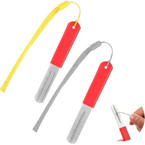 simarro 2-Pack Fishhook Sharpener Hook File, Diamond Portable Grinding Tool Double-Sided Diamond Sand Hook Sharpener for Saltwater Freshwater Ice Fishing