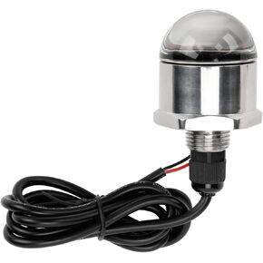 12V 10W LED Yacht Lamp Drain Light Stainless Steel Corrosion‑ IP68 Waterproof Boat Underwater Lights