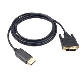 DP Display-Port Displayport to DVI Cable 1.8M DP to DVI Adapter Cable Converter Displayport in to DVI 24+1 Out for de*/ll