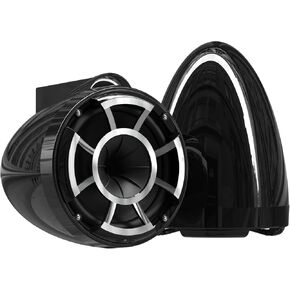 Wet Sounds Revolution Series 8 inch EFG HLCD Tower Speakers - Black w/ X Mount Kit