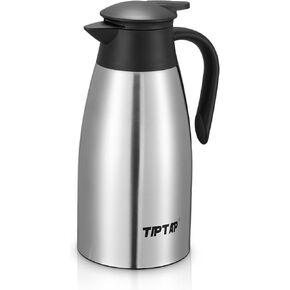 70oz Thermal Coffee Carafe, Stainless Steel Insulated Vacuum Coffee Carafes For Keeping Hot and Cold, 2 Liter Beverage Dispenser