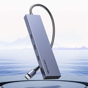Type-c Docking Station PD/DATA+USB3.1 Gen2 Quad-port Hub Docking Station