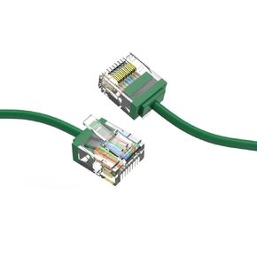 Ultra Slim Cat6A Cable 4 FT (10 Pack) Networking, Super Slim CAT 6 Ethernet Patch Cord, 10Gigabit Super Thin RJ45 Connector Internet Cable for PC, Mac, Laptop, PS5, PS4, Xbox - Green