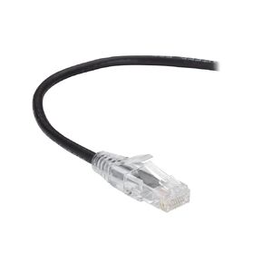 Black Box C6PC28-BK-02 SLIM-NET CAT6 250-MHZ 28-AWG STRANDED ETHERNET PATCH CABLE - UNSHIELDED, PVC, SN