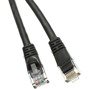 CableWholesale Cat6 Ethernet Cable, 24AWG, RJ45 Gold Plate Connector, 4 Pair Stranded Copper, Snagless Boot Unshielded Twisted Pair (UTP) Internet Network Patch Cable, 3 Foot, Black