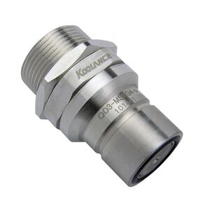 Koolance QD3 Male Quick Disconnect No-Spill Coupling, Panel Female Threaded G 1/4 BSPP, Silver