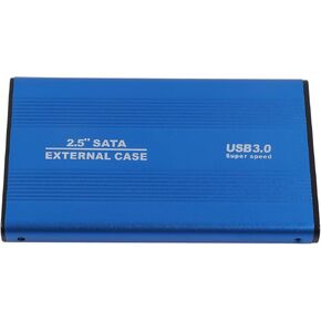 Keenso USB 3.0 2.5in HDD Enclosure with 5Gbps Transmission Speed, Hot Swappable External Hard Drive Case - Ideal for Fast Data Transfer (Red)